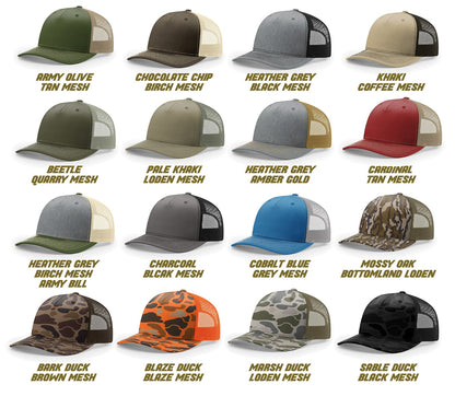 Trucker style Hat with your logo (Variety of colors available)